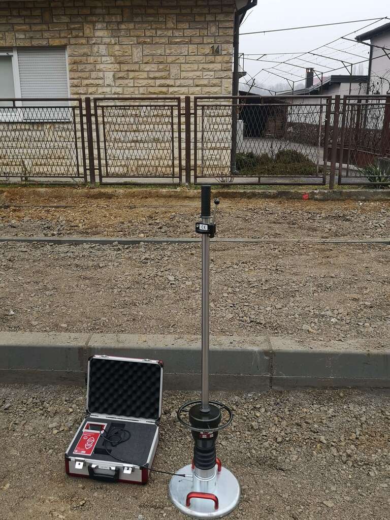 ispitivanje zbijenosti, kružna ploča, tampon, MNS